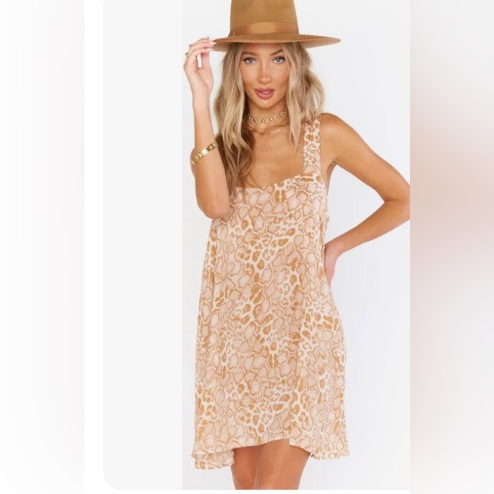 Show Me Your MuMu Tan Leopard Mini Dress